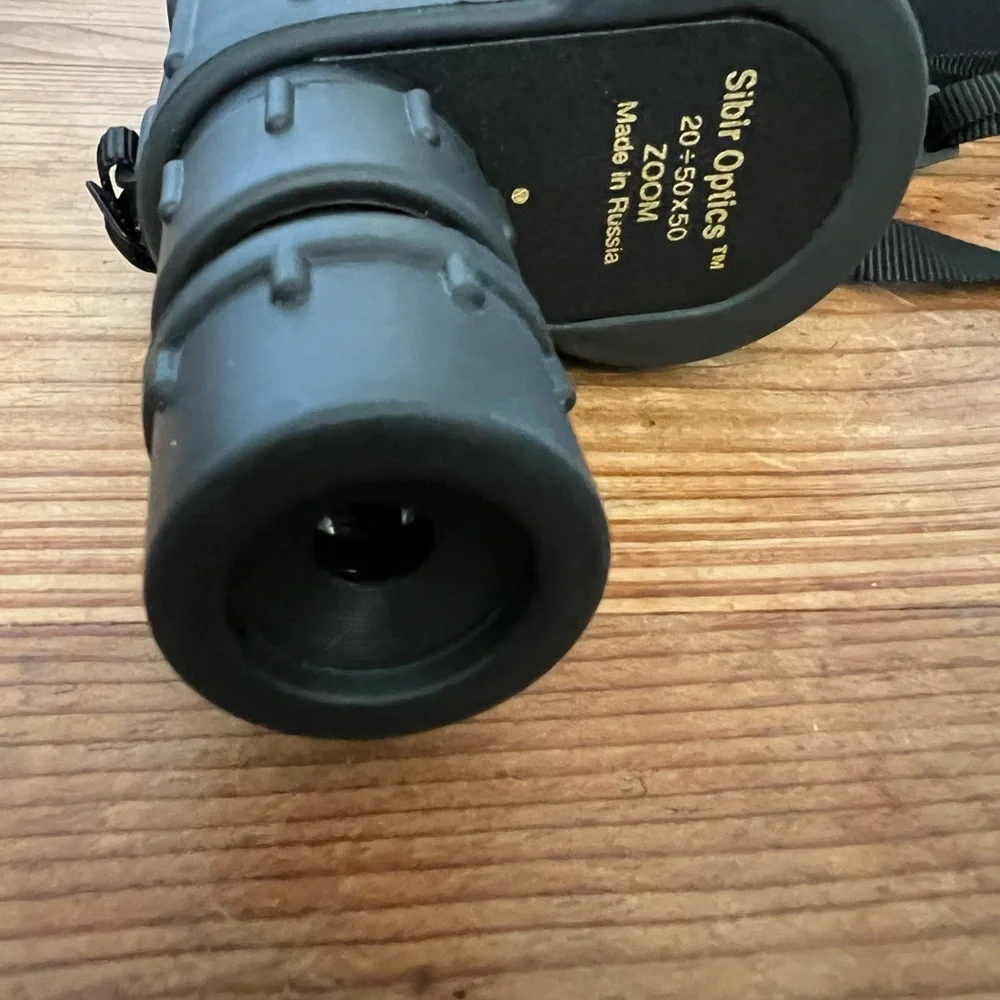 High-Performance Black Binoculars with Strap